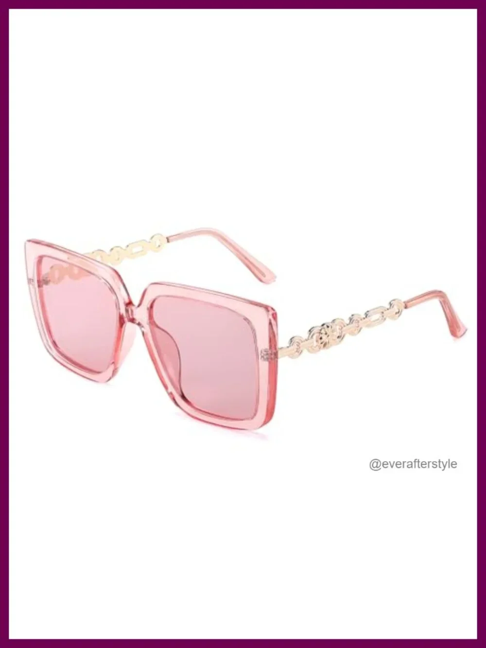 Women's Oversized Square Sunglasses UV400 Polarized Pearl Inlay Cat Eye Frame